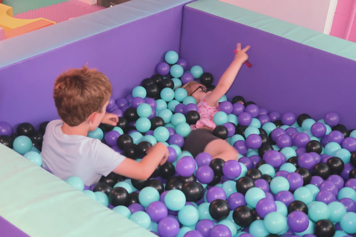 Ball pit play in Santa Monica