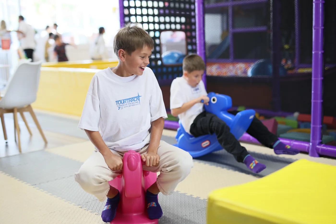Ride-on play at West LA