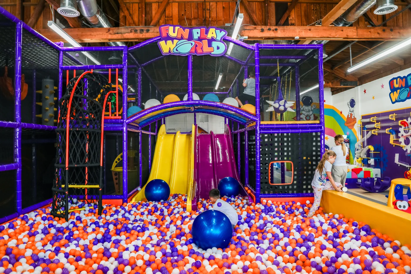 Slides and ball pit at West LA